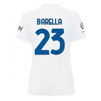 Inter Milan Nicolo Barella #23 Bortatröja Kvinnor 2023-24 Korta ärmar